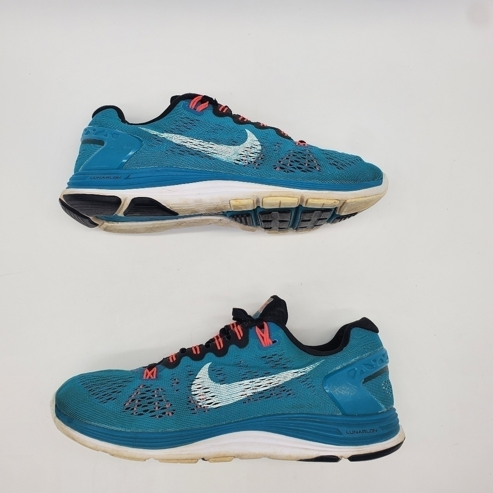 Nike Lunarglide 5 Tropical Teal Blue Running Shoes Size 7 599395-310 - Picture 9 of 10